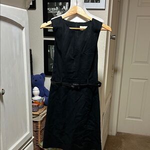 Neiman Marcus Black Midi Dress